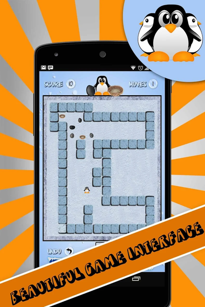 Penguin - Sokoban Puzzle Game - Gameplay image of android game