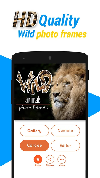 Wild Animal Photo Frame - عکس برنامه موبایلی اندروید