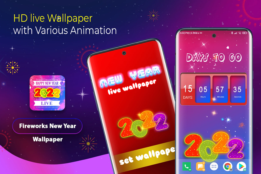 Fireworks New Year Wallpaper - عکس برنامه موبایلی اندروید