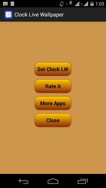 Clock Live Wallpaper - Image screenshot of android app