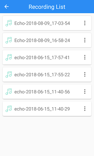 Echo voice recorder - Image screenshot of android app