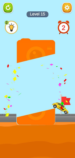 Slice to Save Car - Gameplay image of android game