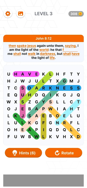 Bible Verse Search-Word Search - عکس بازی موبایلی اندروید