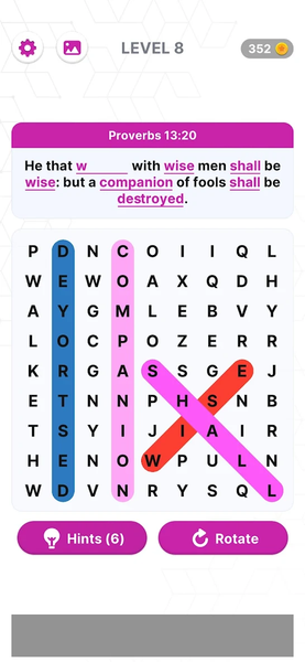 Bible Verse Search-Word Search - عکس بازی موبایلی اندروید
