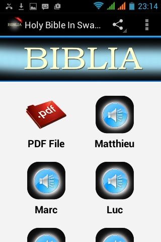 Holy Bible In Swahili - عکس برنامه موبایلی اندروید