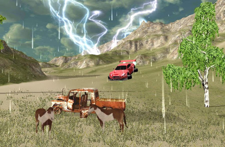 Extreme Flying Car - Gameplay image of android game