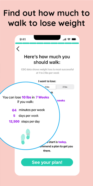 Walkster: Walking Weight Loss - Image screenshot of android app