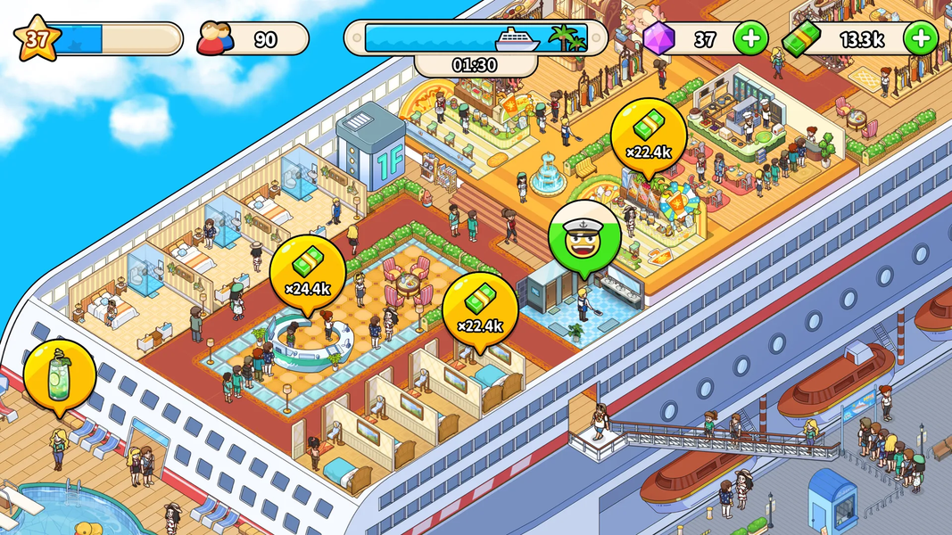 My Cruise: Idle ship Tycoon - Gameplay image of android game