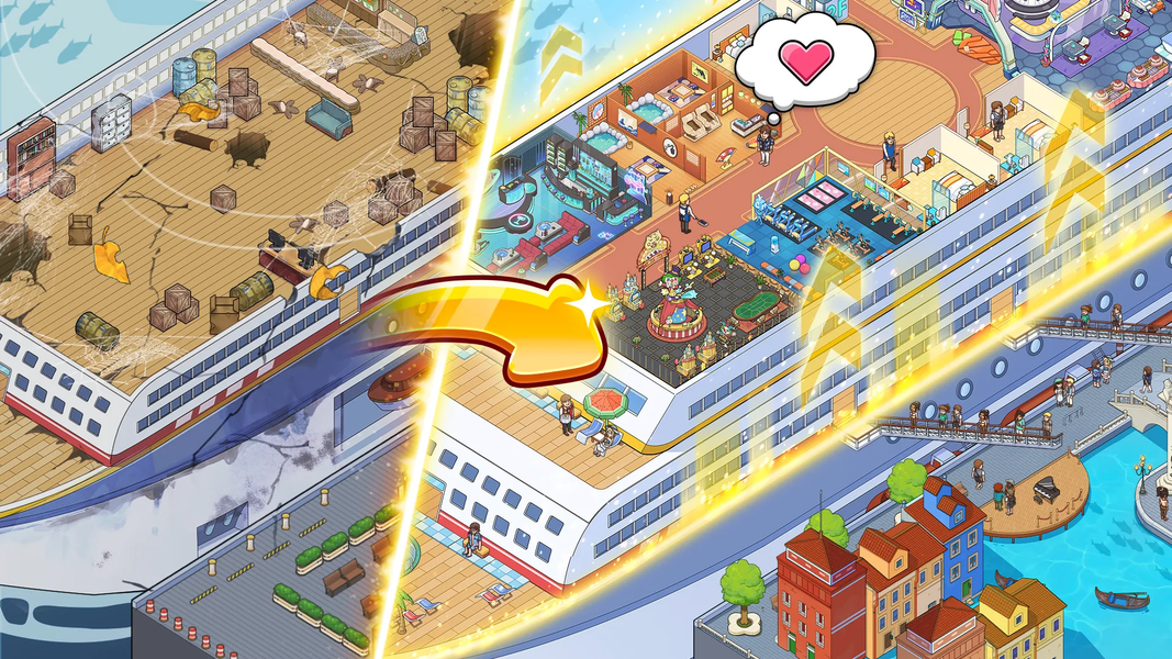 My Cruise: Idle ship Tycoon - Gameplay image of android game