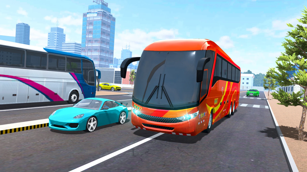Bus Simulator: Bus Games 2024 - Gameplay image of android game