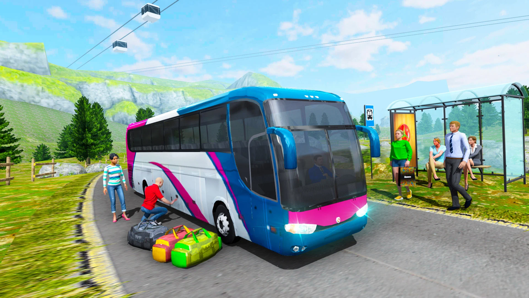 Bus Simulator: Bus Games 2024 - Gameplay image of android game