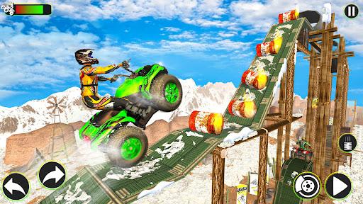 Snow ATV Quad Bike Stunts Race - Image screenshot of android app