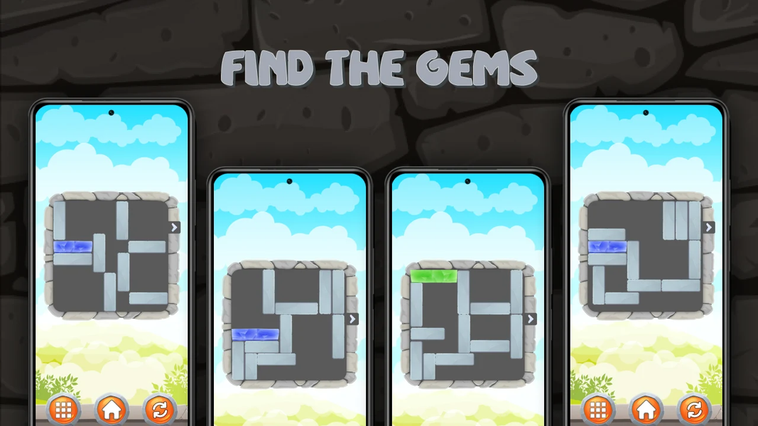 Gem Block escape puzzle - عکس برنامه موبایلی اندروید