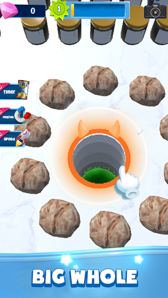 Attack Hole: Collect Food - Image screenshot of android app
