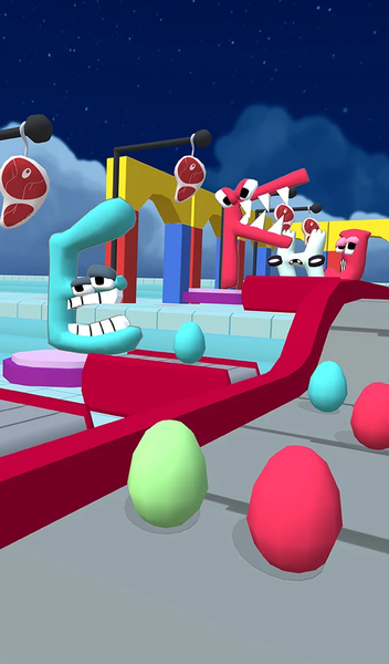 Alphabet Egg Farm: Idle Tycoon - Gameplay image of android game