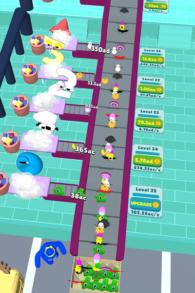 Alphabet Egg Farm: Idle Tycoon - Gameplay image of android game