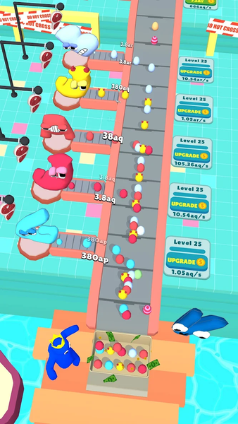 Alphabet Egg Farm: Idle Tycoon - Gameplay image of android game