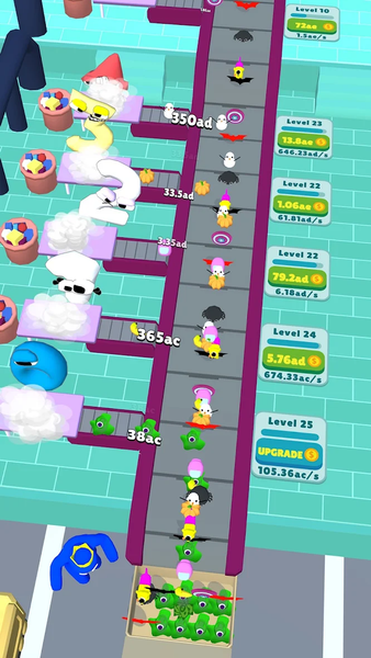 Alphabet Egg Farm: Idle Tycoon - Gameplay image of android game