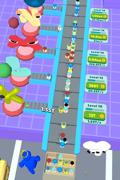 Alphabet Egg Farm: Idle Tycoon - Gameplay image of android game