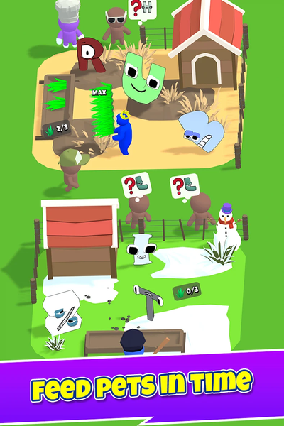 Idle Funny Zoo: ABC Friends - عکس بازی موبایلی اندروید