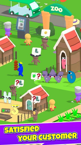 Idle Funny Zoo: ABC Friends - عکس بازی موبایلی اندروید