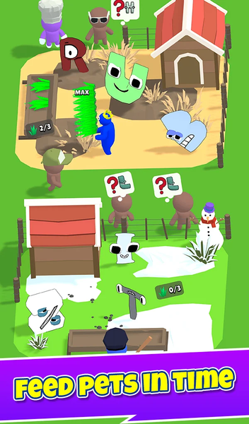 Idle Funny Zoo: ABC Friends - عکس بازی موبایلی اندروید