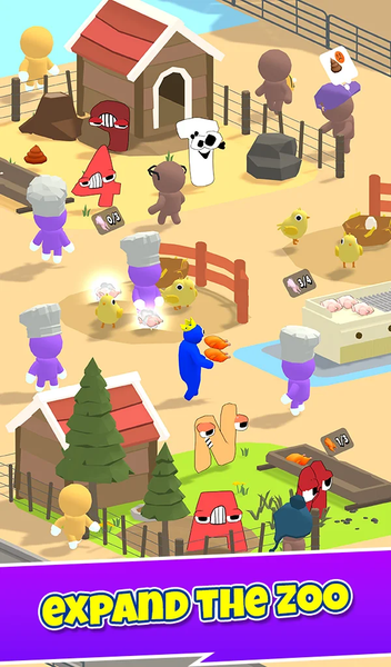 Idle Funny Zoo: ABC Friends - عکس بازی موبایلی اندروید