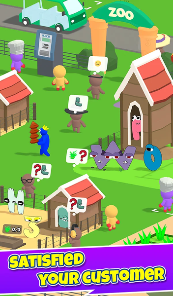 Idle Funny Zoo: ABC Friends - عکس بازی موبایلی اندروید