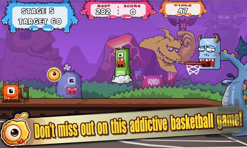 Monster Basketball - Gameplay image of android game