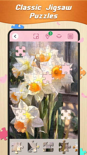 Daily Jigsaw Puzzles - Gameplay image of android game