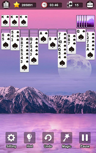 Spider Solitaire - Gameplay image of android game