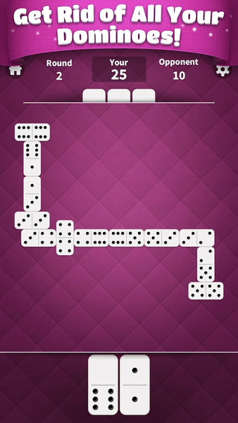 Classic Dominoes: Dominos Game - Gameplay image of android game