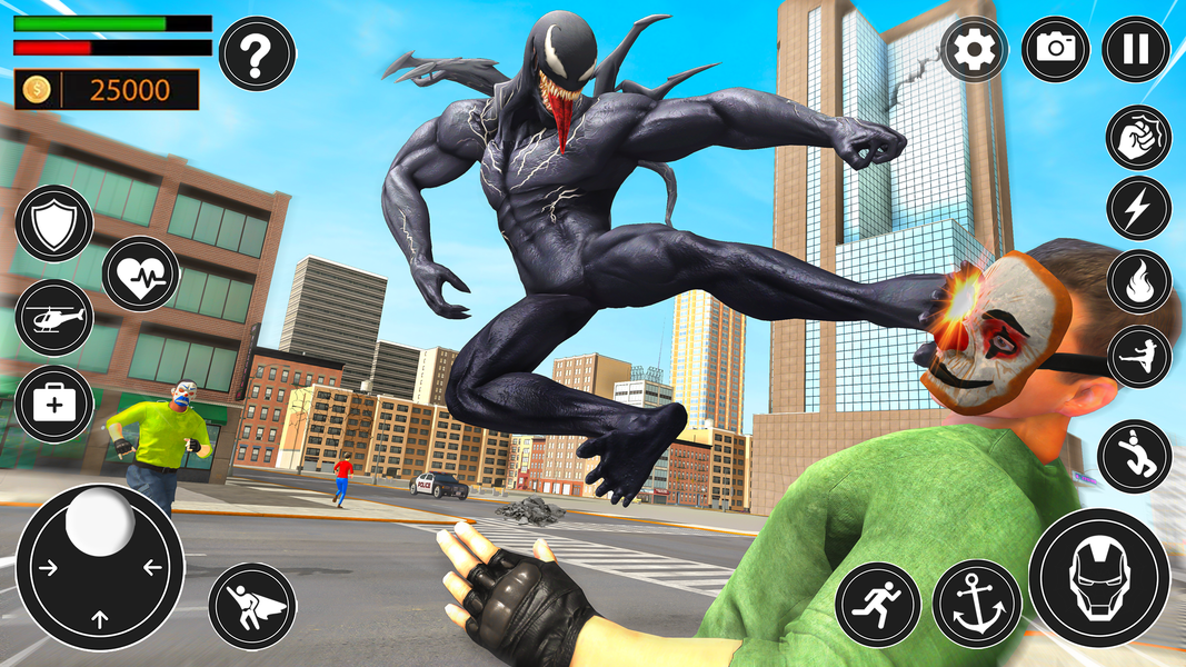 Black Spider Rope Hero Man - عکس بازی موبایلی اندروید