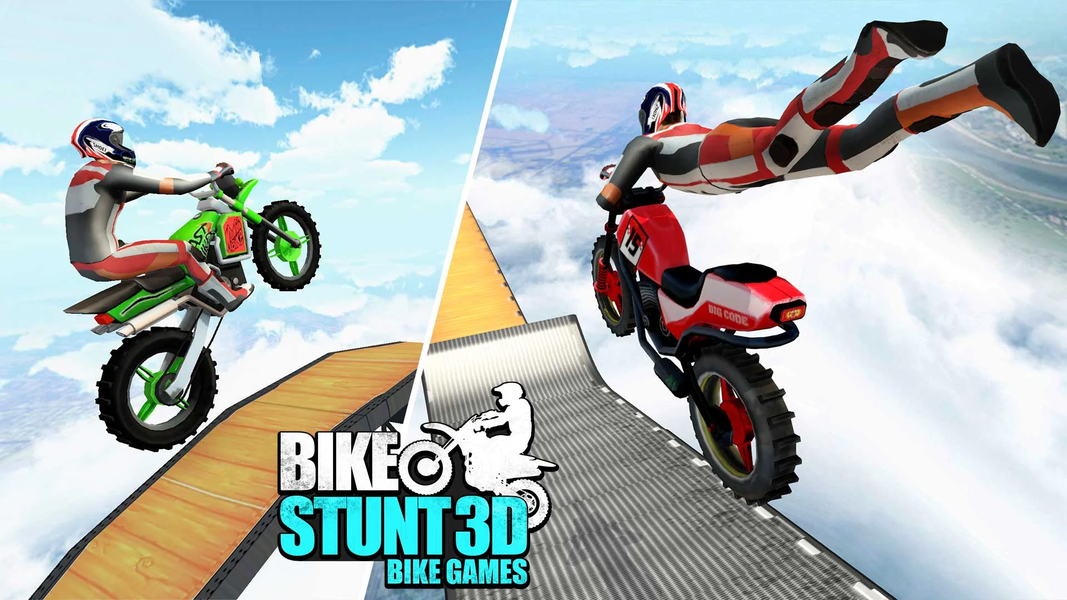 Bike Stunt ۳D - Bike Games - عکس بازی موبایلی اندروید