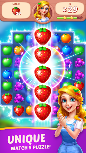 Fruit Diary - Match 3 Games - Gameplay image of android game