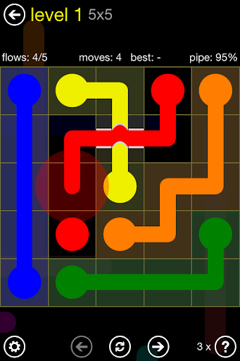 Flow Free: Bridges - Gameplay image of android game