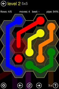 Flow Free: Hexes - Gameplay image of android game