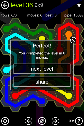 Flow Free: Hexes - Gameplay image of android game