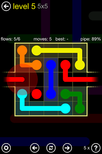 Flow Free: Warps - Gameplay image of android game