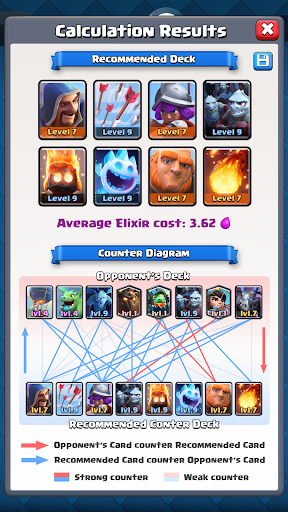Counter Deck Calculator for CR - عکس برنامه موبایلی اندروید