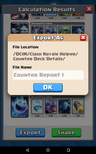 Counter Deck Calculator for CR - عکس برنامه موبایلی اندروید