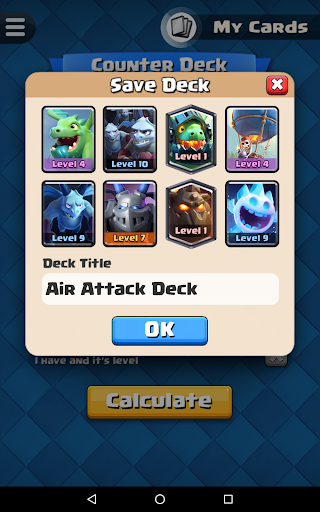 Counter Deck Calculator for CR - عکس برنامه موبایلی اندروید