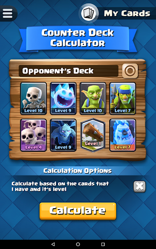 Counter Deck Calculator for CR - عکس برنامه موبایلی اندروید