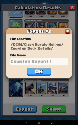Counter Deck Calculator for CR - عکس برنامه موبایلی اندروید