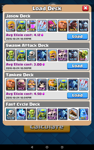 Counter Deck Calculator for CR - عکس برنامه موبایلی اندروید
