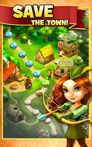 Robin Hood Legends – A Merge 3 Puzzle Game - عکس بازی موبایلی اندروید