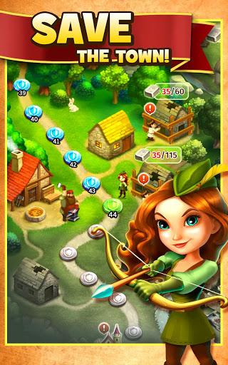 Robin Hood Legends – A Merge 3 Puzzle Game - Gameplay image of android game