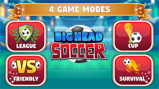 Big Head Soccer - Gameplay image of android game