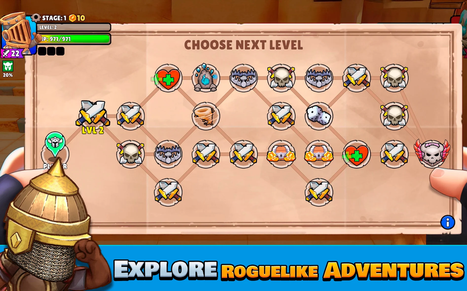 Big Helmets: Heroes of Destiny - Gameplay image of android game