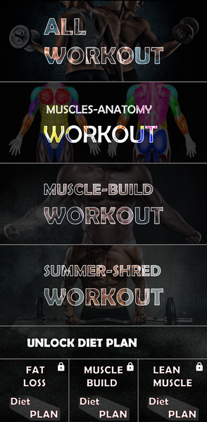 Gym Workout Training Diet Plan - Image screenshot of android app